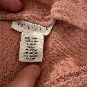 Salmon colored crop top